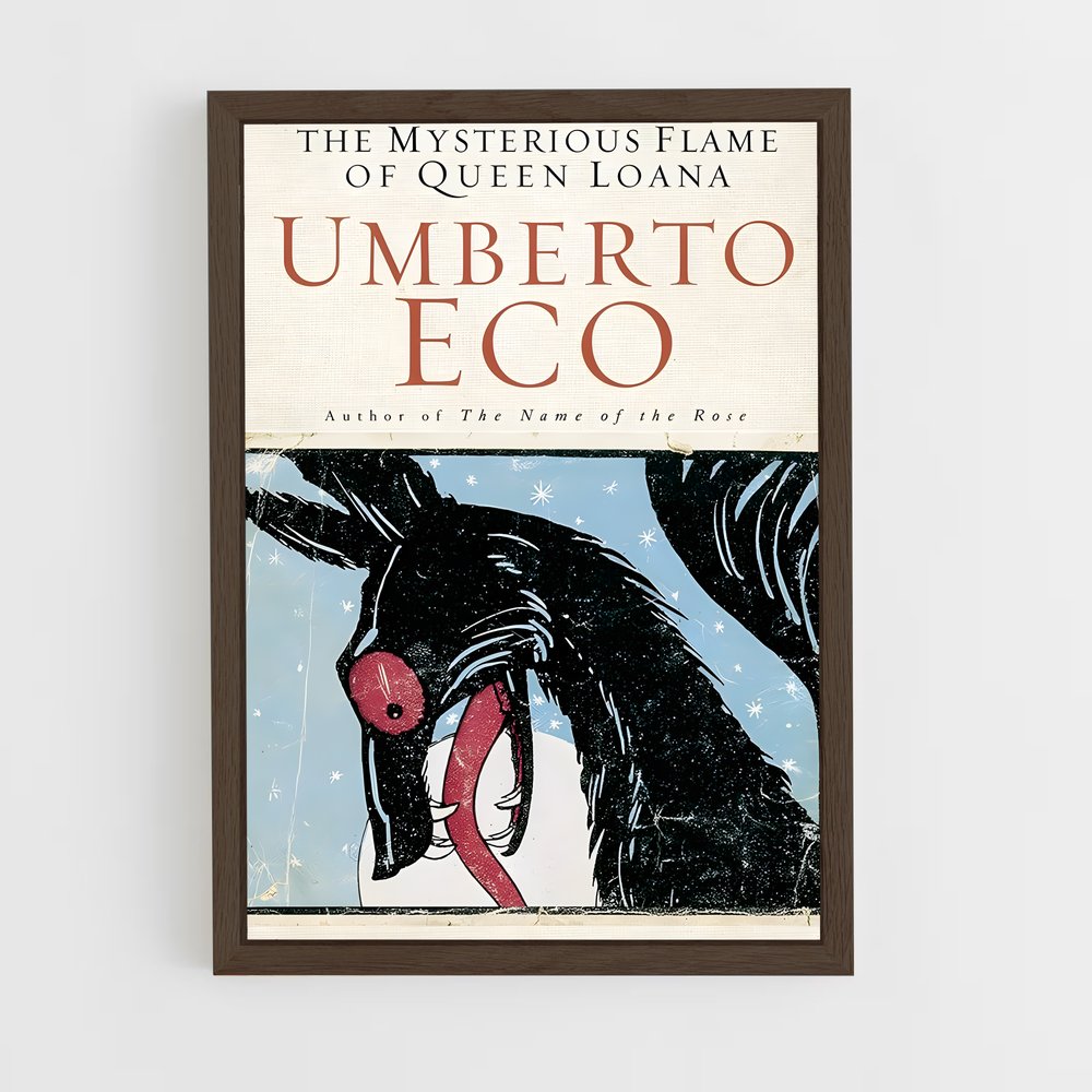 ap-umberto eco-6 cadre Bois foncé
