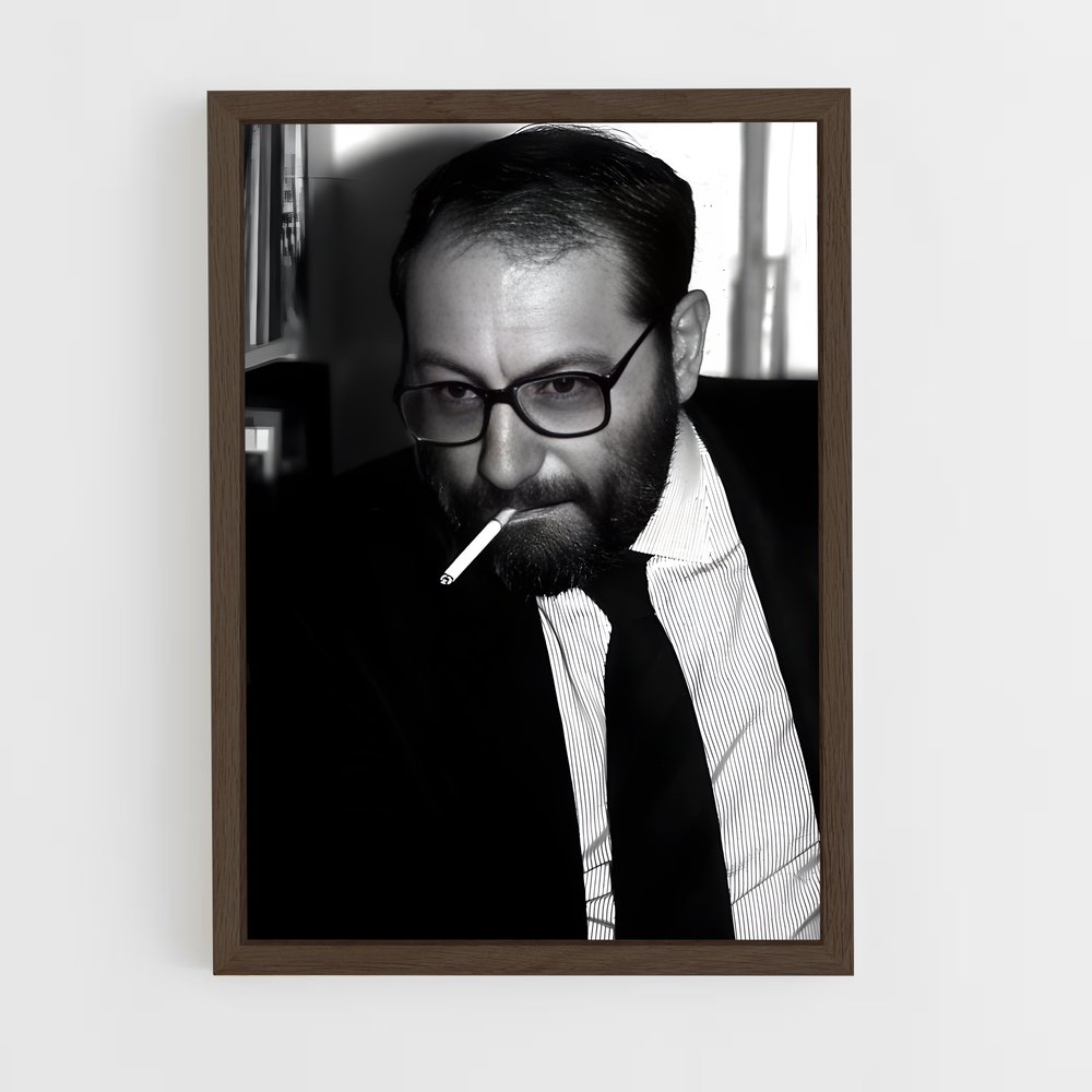 ap-umberto eco-9 cadre Bois foncé