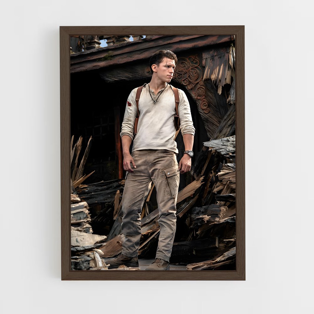 ap-uncharted-7 cadre Bois foncé