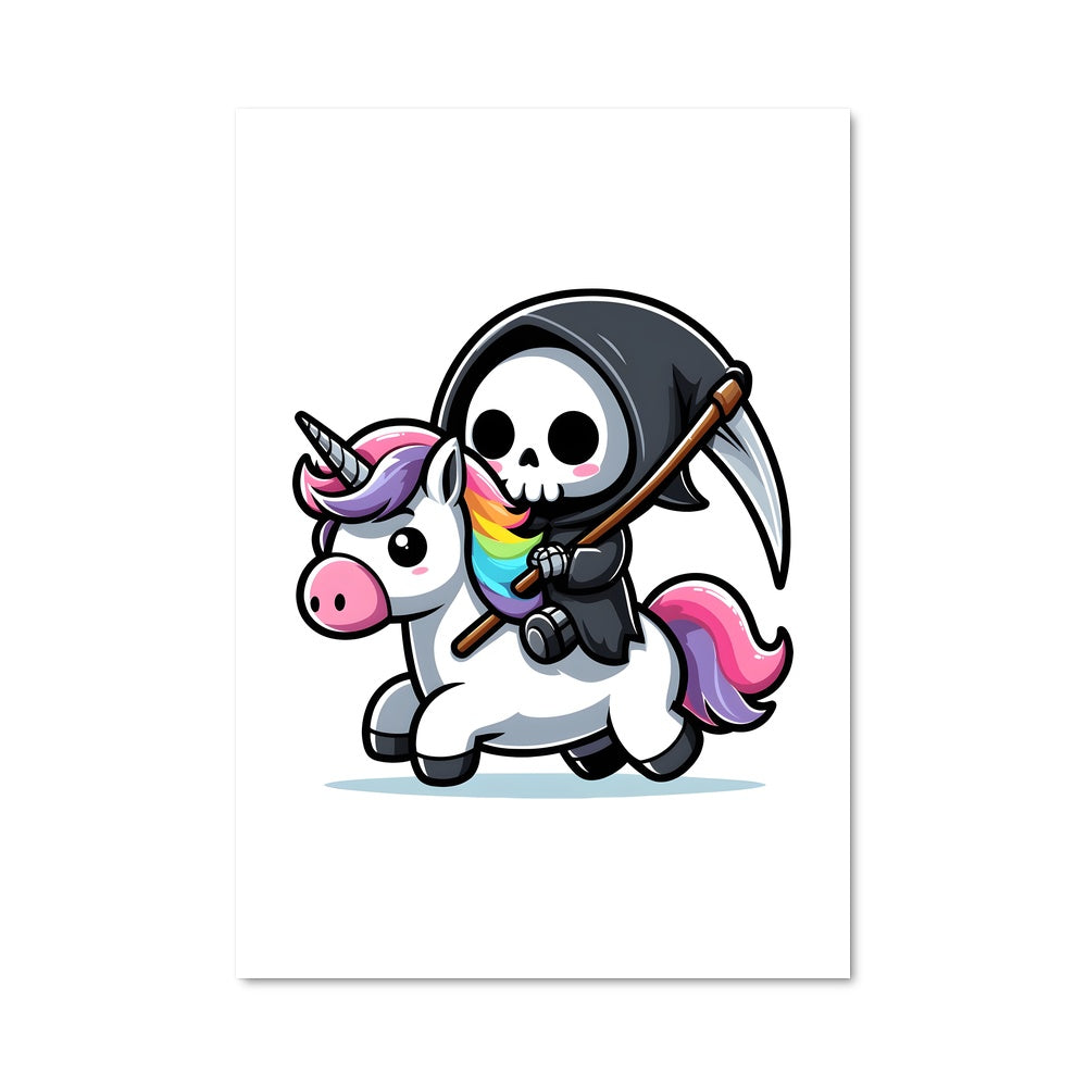 Poster Licorne Arc-en-Ciel