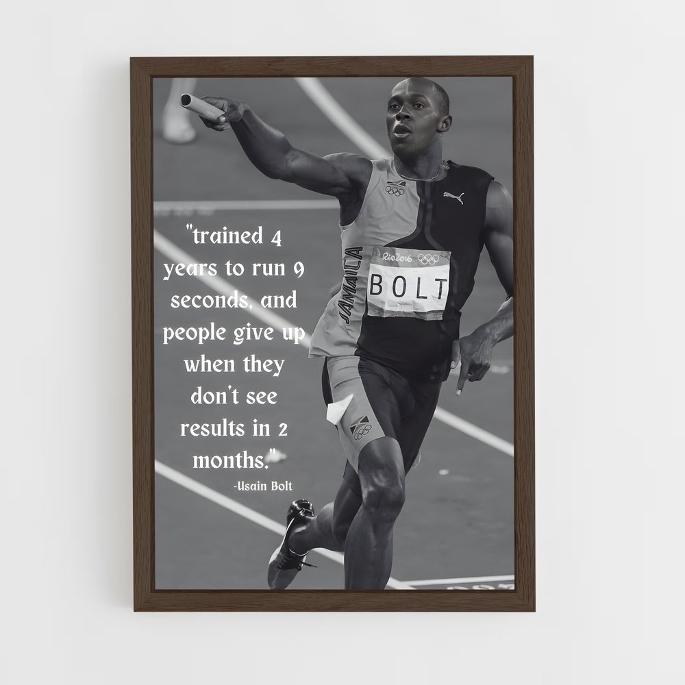 ap-usain bolt-5 cadre Bois foncé
