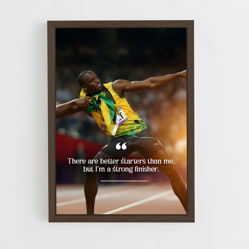 ap-usain bolt-7 cadre Bois foncé