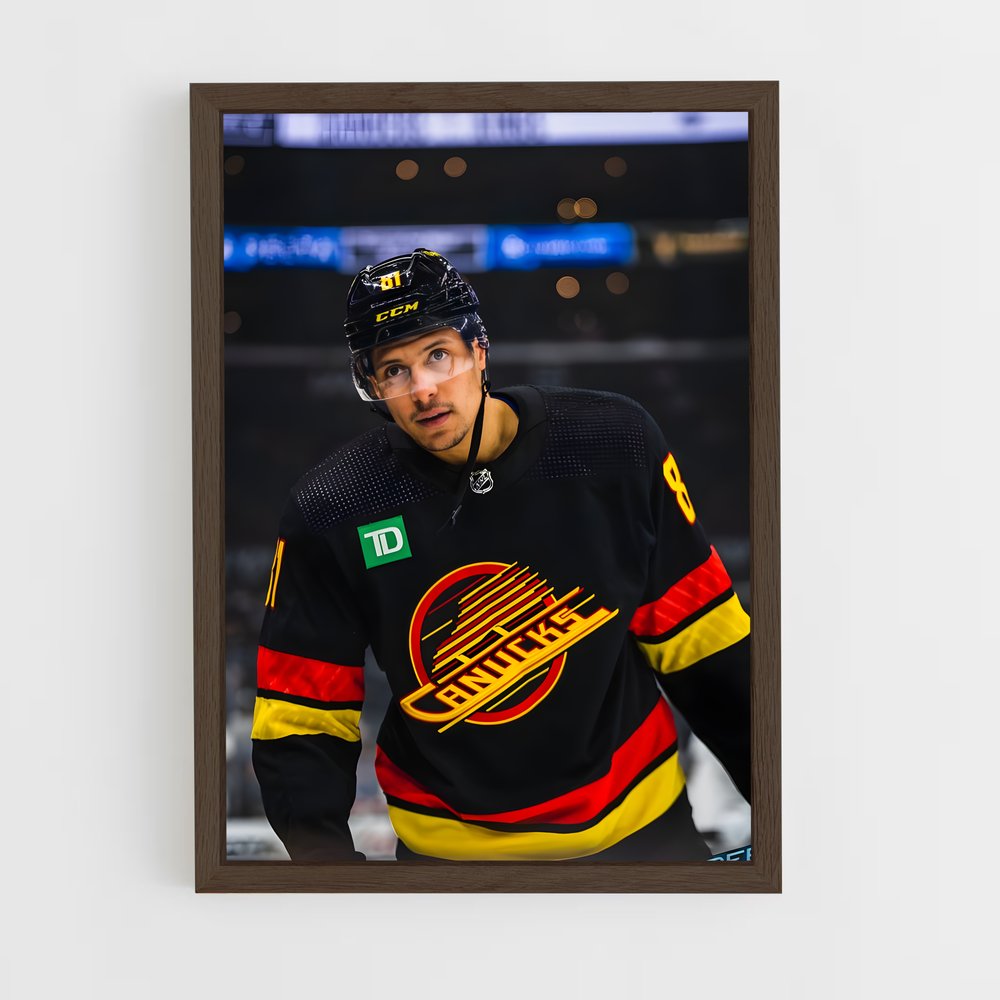 ap-vancouver canucks-13 cadre Bois foncé