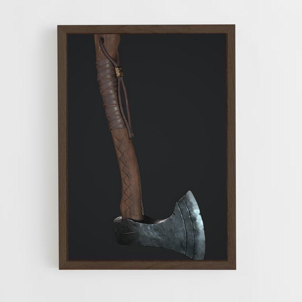 ap-viking axe-2 cadre Bois foncé