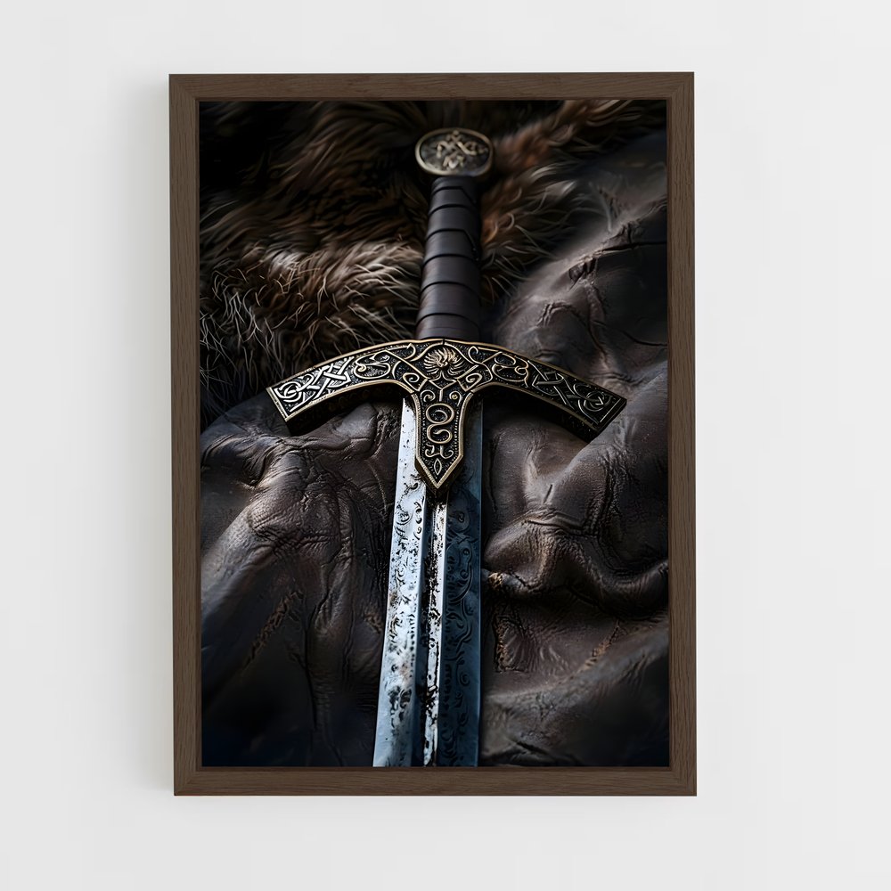 ap-viking sword-1 cadre Bois foncé