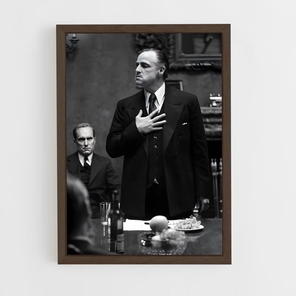 ap-vito corleone-2 cadre Bois foncé