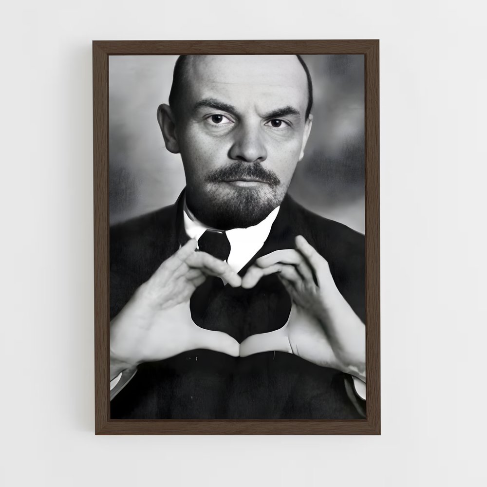 ap-vladimir lenin-2 cadre Bois foncé