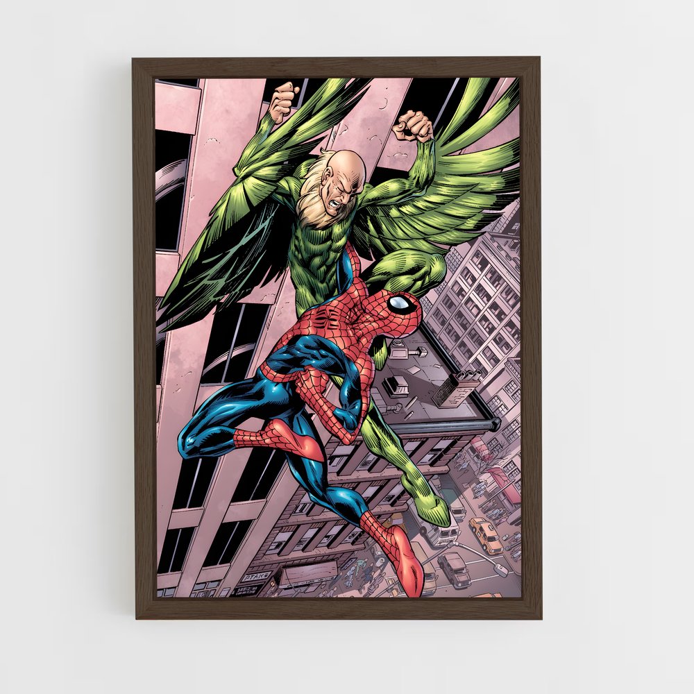 ap-vulture spider-man-5 cadre Bois foncé