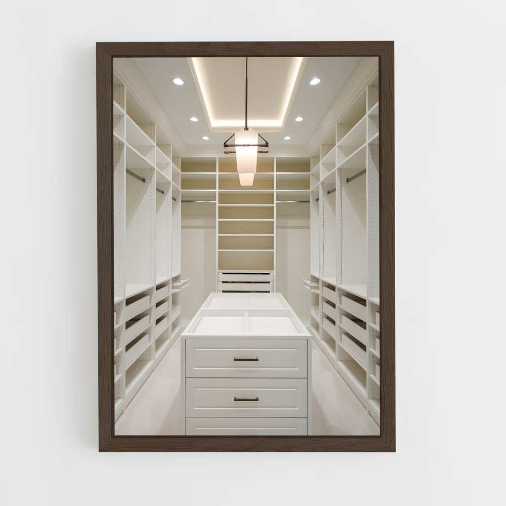 ap-walk-in closet-12 cadre Bois foncé