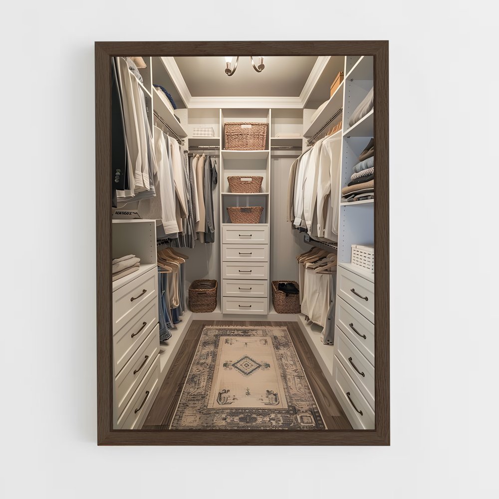 ap-walk-in closet-4 cadre Bois foncé