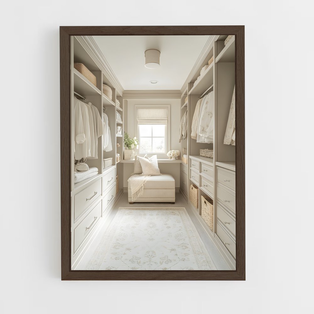 ap-walk-in closet-8 cadre Bois foncé