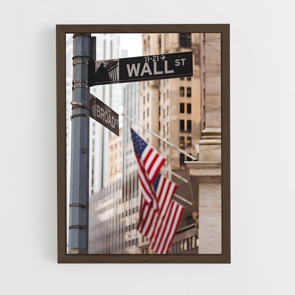 ap-wall street-4 cadre Bois foncé