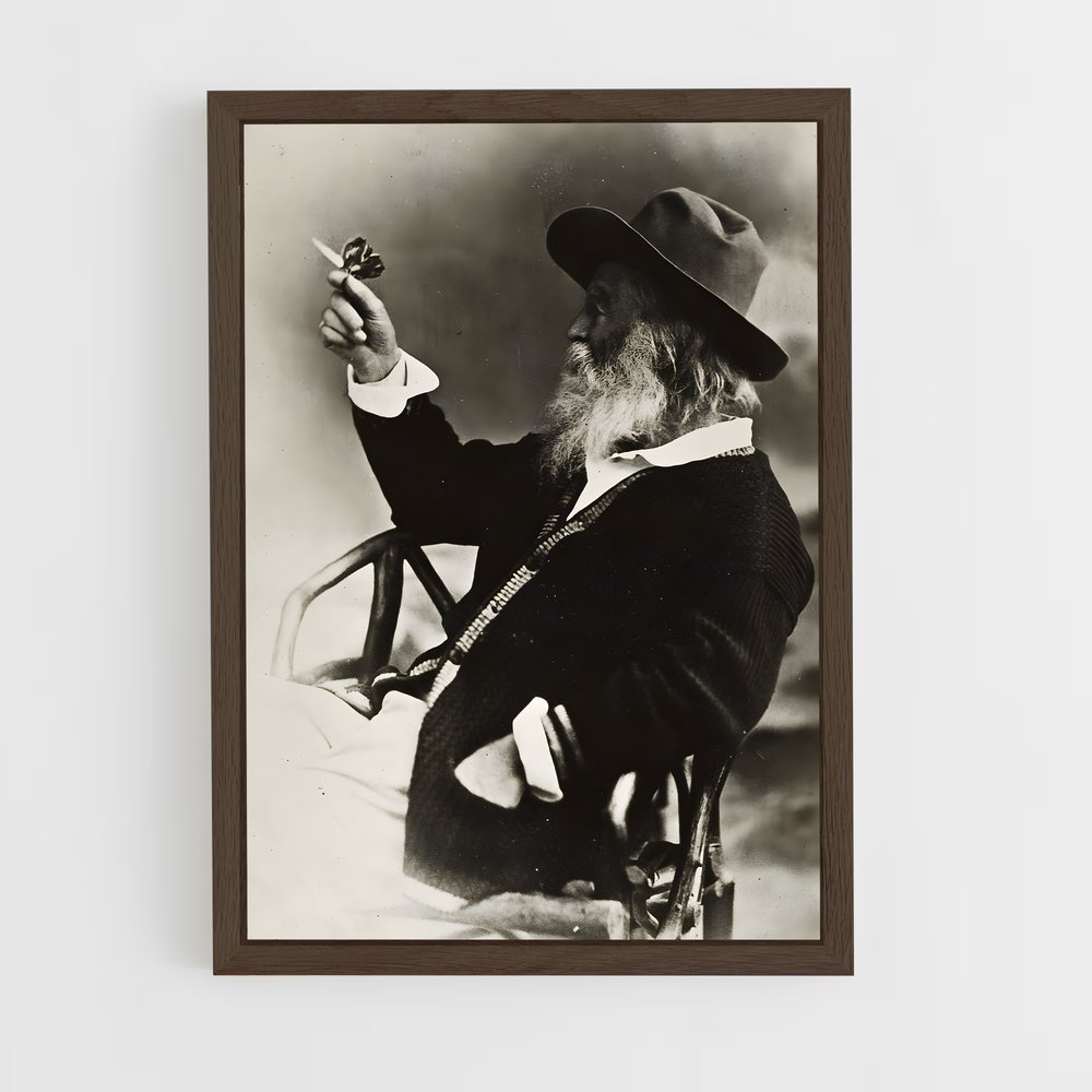 ap-walt whitman-4 cadre Bois foncé