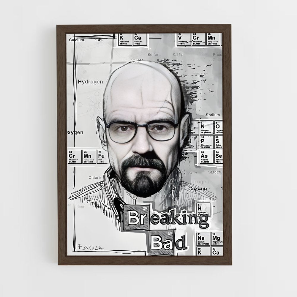 ap-walter white-2 cadre Bois foncé