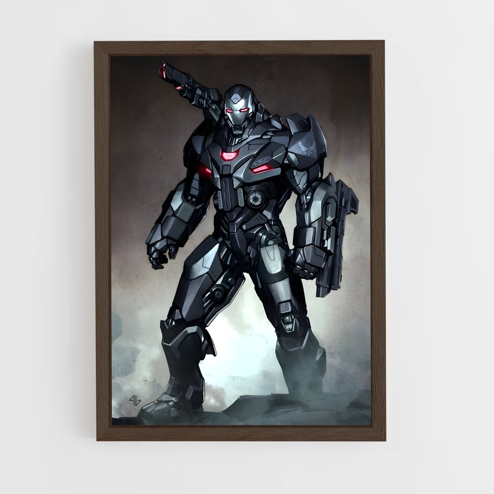 ap-war machine-3 cadre Bois foncé