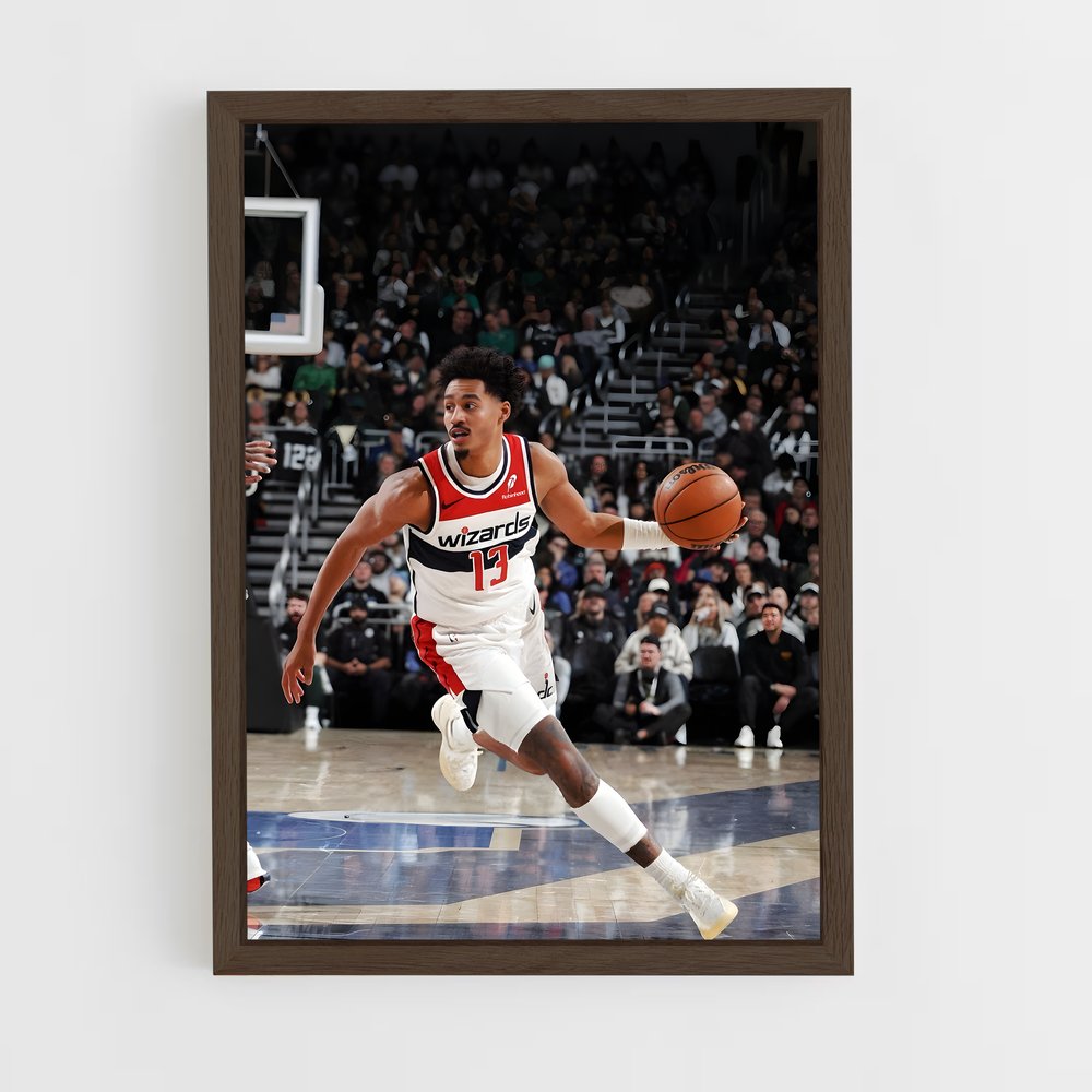 ap-washington wizards-4 cadre Bois foncé