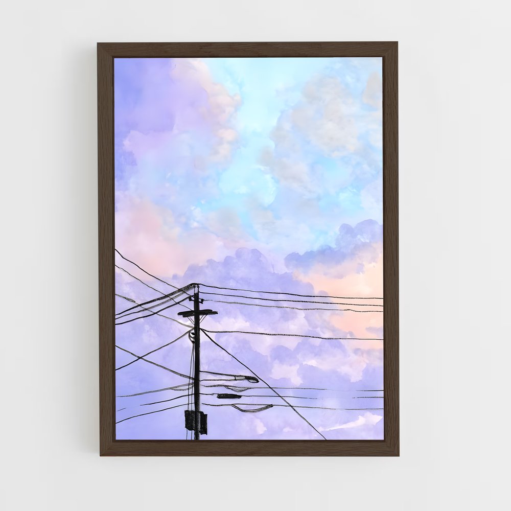 ap-watercolor-4 cadre Bois foncé