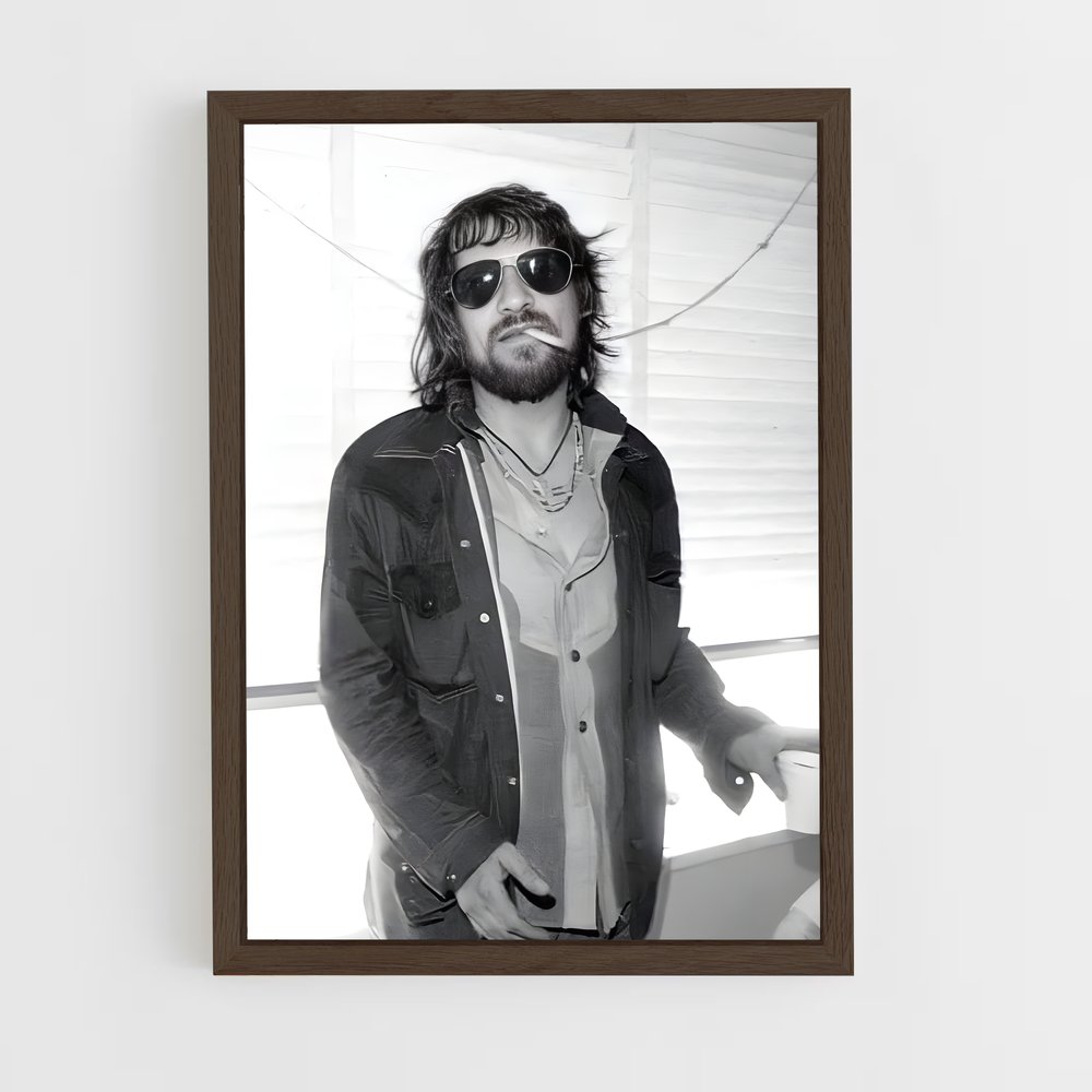 ap-waylon jennings-1 cadre Bois foncé