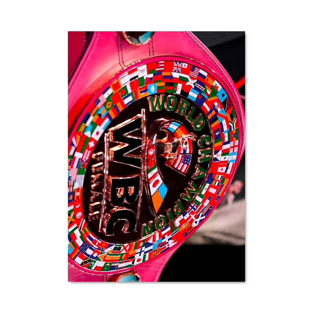 Poster Horloge Arc-en-Ciel