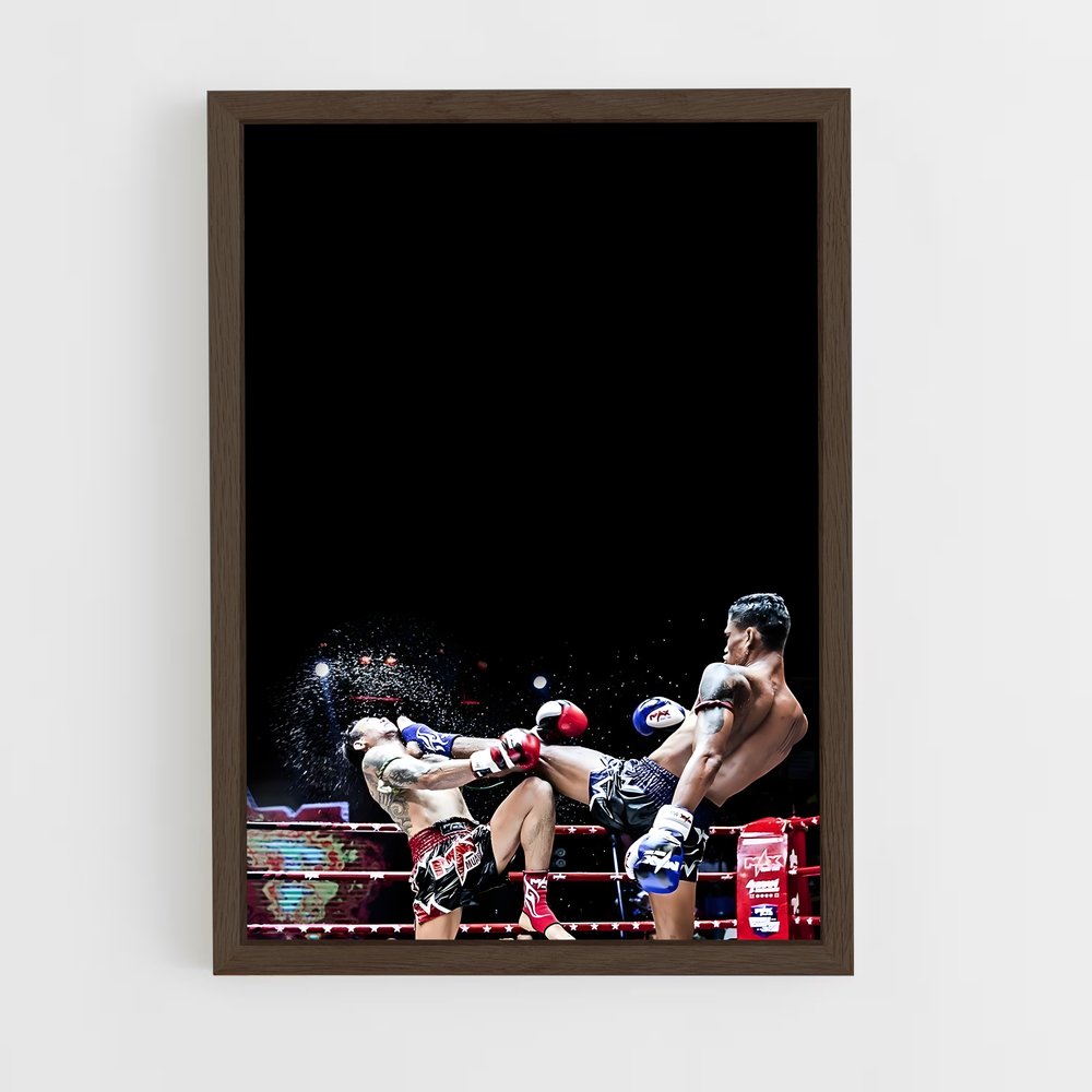 ap-wbc muaythai-1 cadre Bois foncé