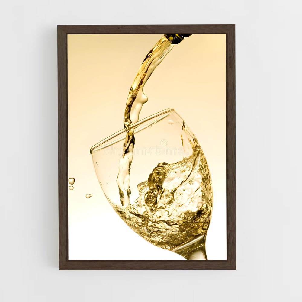 ap-white wine-9 cadre Bois foncé