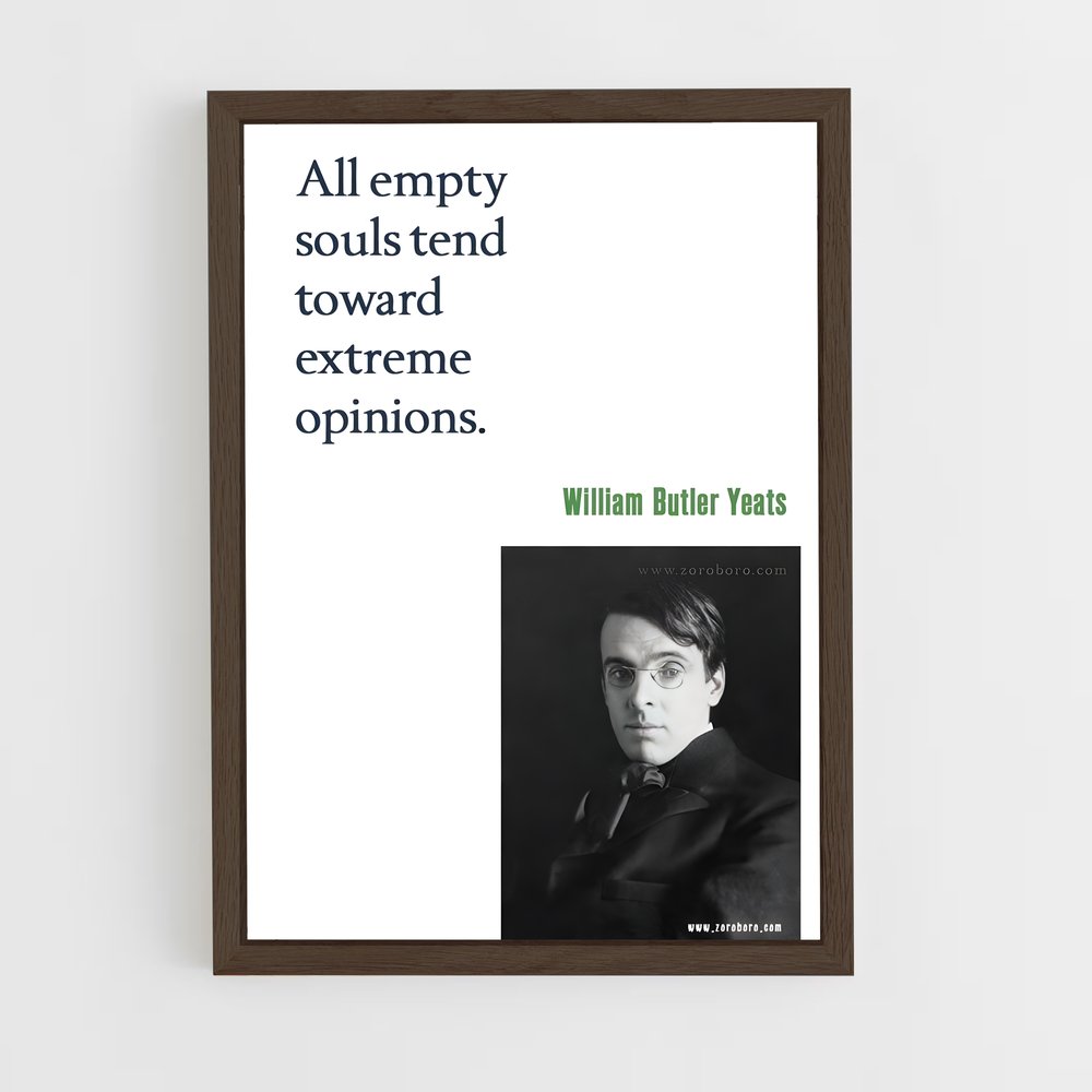 ap-william butler yeats-3 cadre Bois foncé