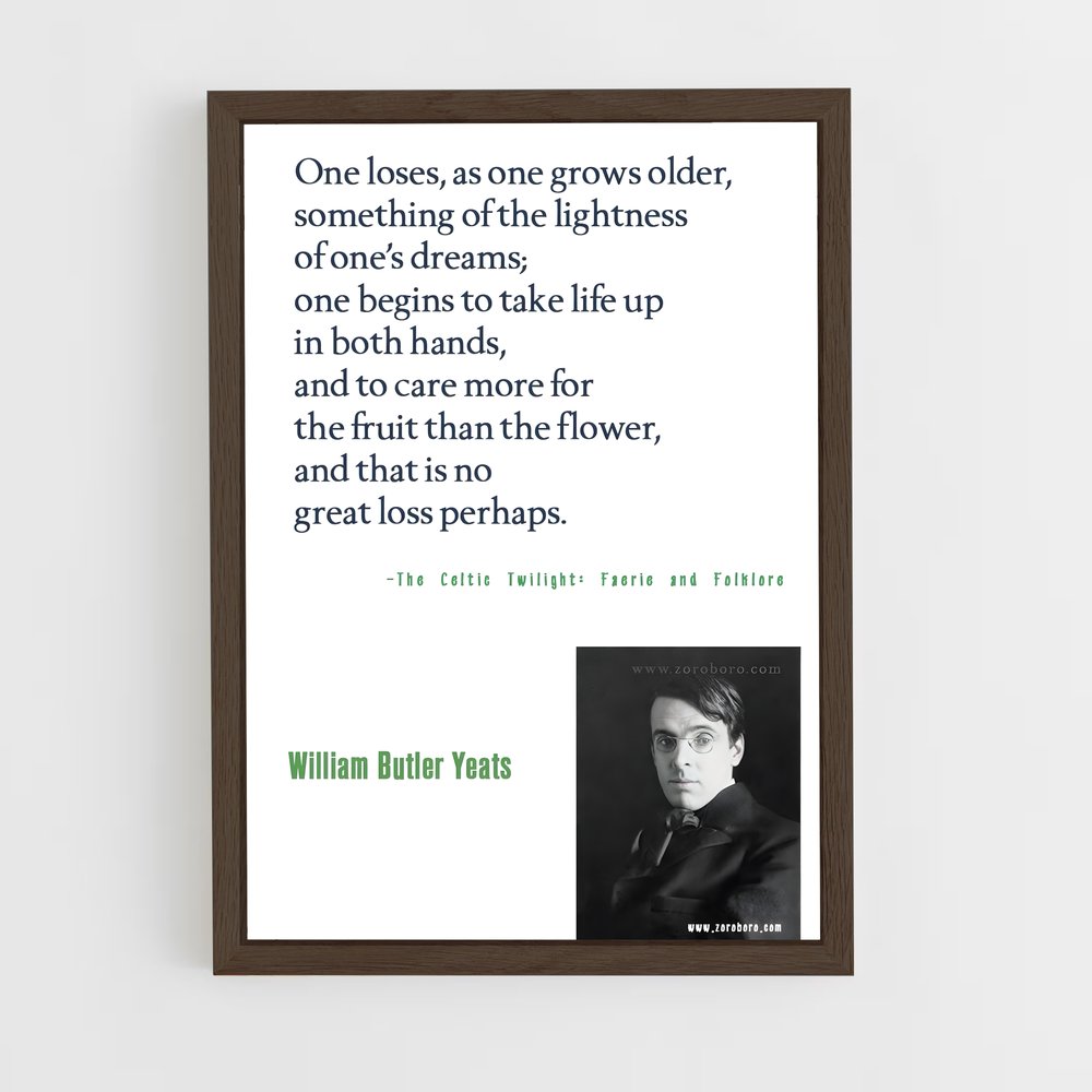 ap-william butler yeats-4 cadre Bois foncé