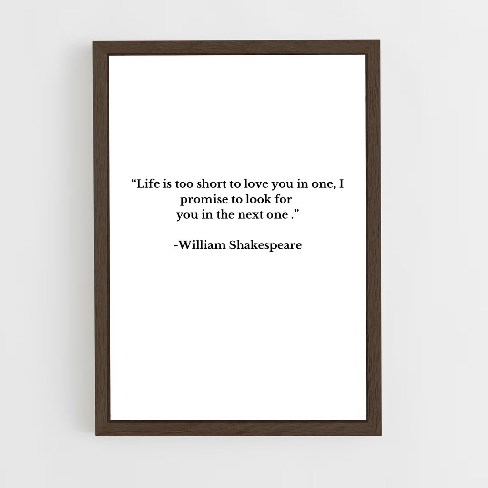 ap-william shakespeare-3 cadre Bois foncé
