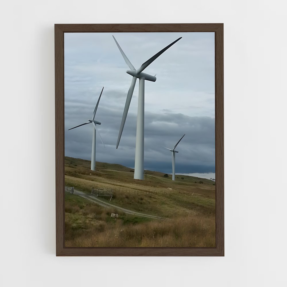 ap-wind turbines-1 cadre Bois foncé