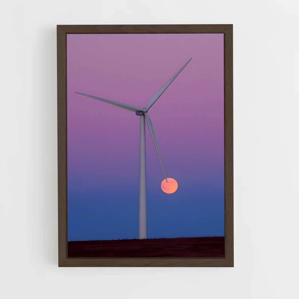 ap-wind turbines-4 cadre Bois foncé