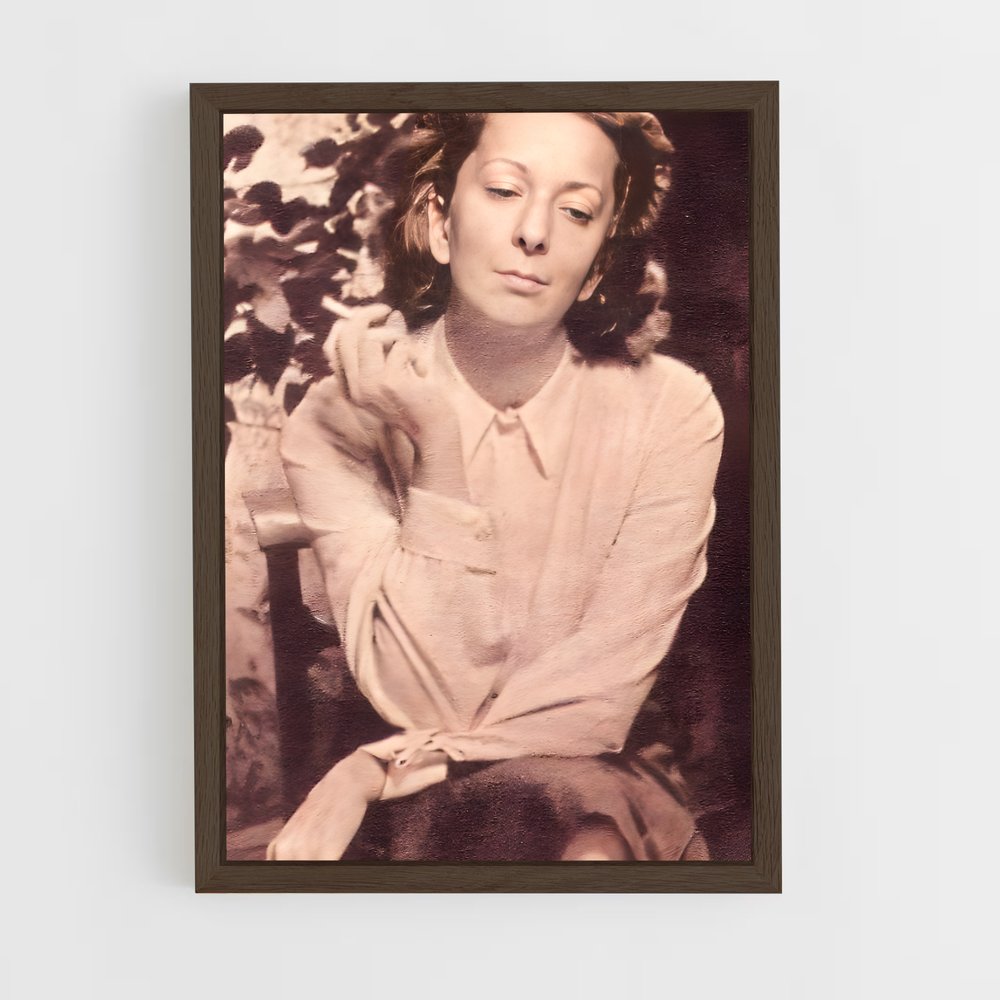ap-wislawa szymborska-4 cadre Bois foncé
