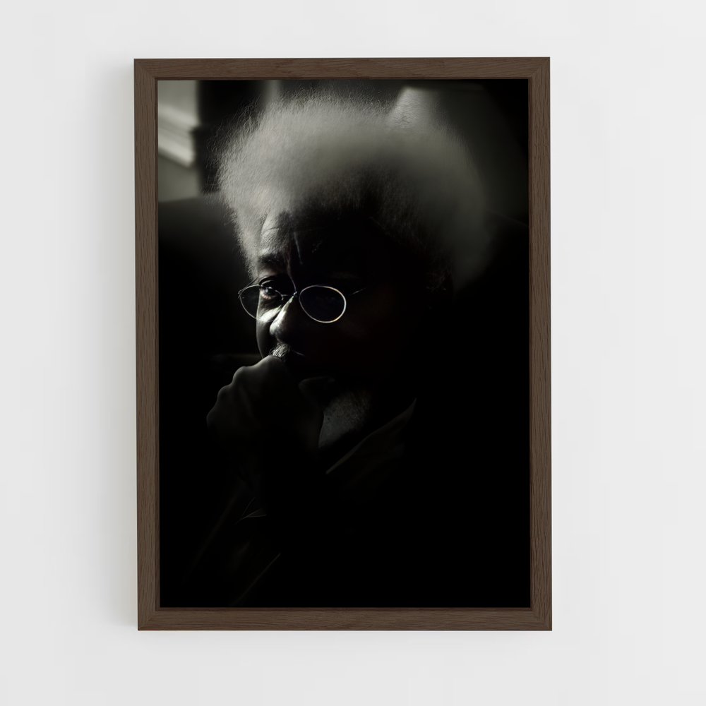 ap-wole soyinka-3 cadre Bois foncé