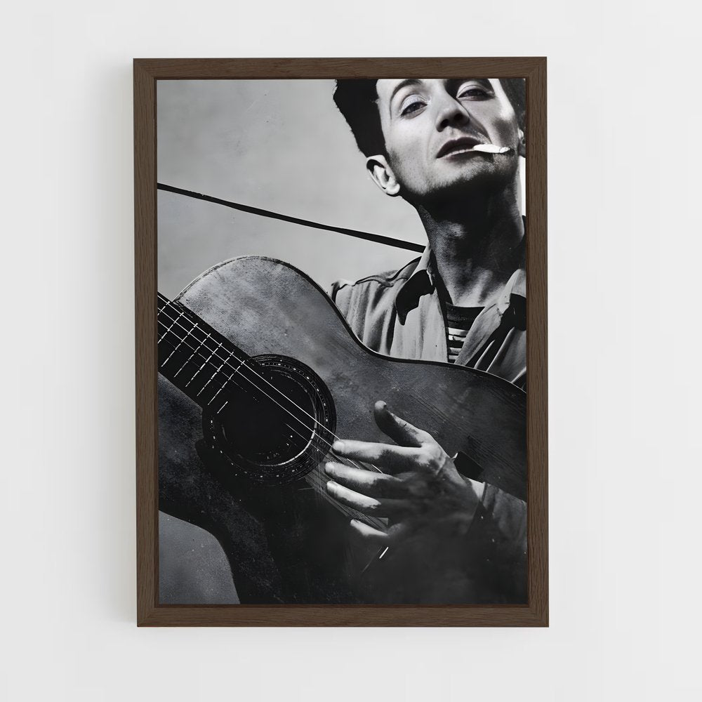 ap-woody guthrie-2 cadre Bois foncé