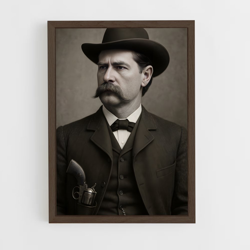 ap-wyatt earp-1 cadre Bois foncé