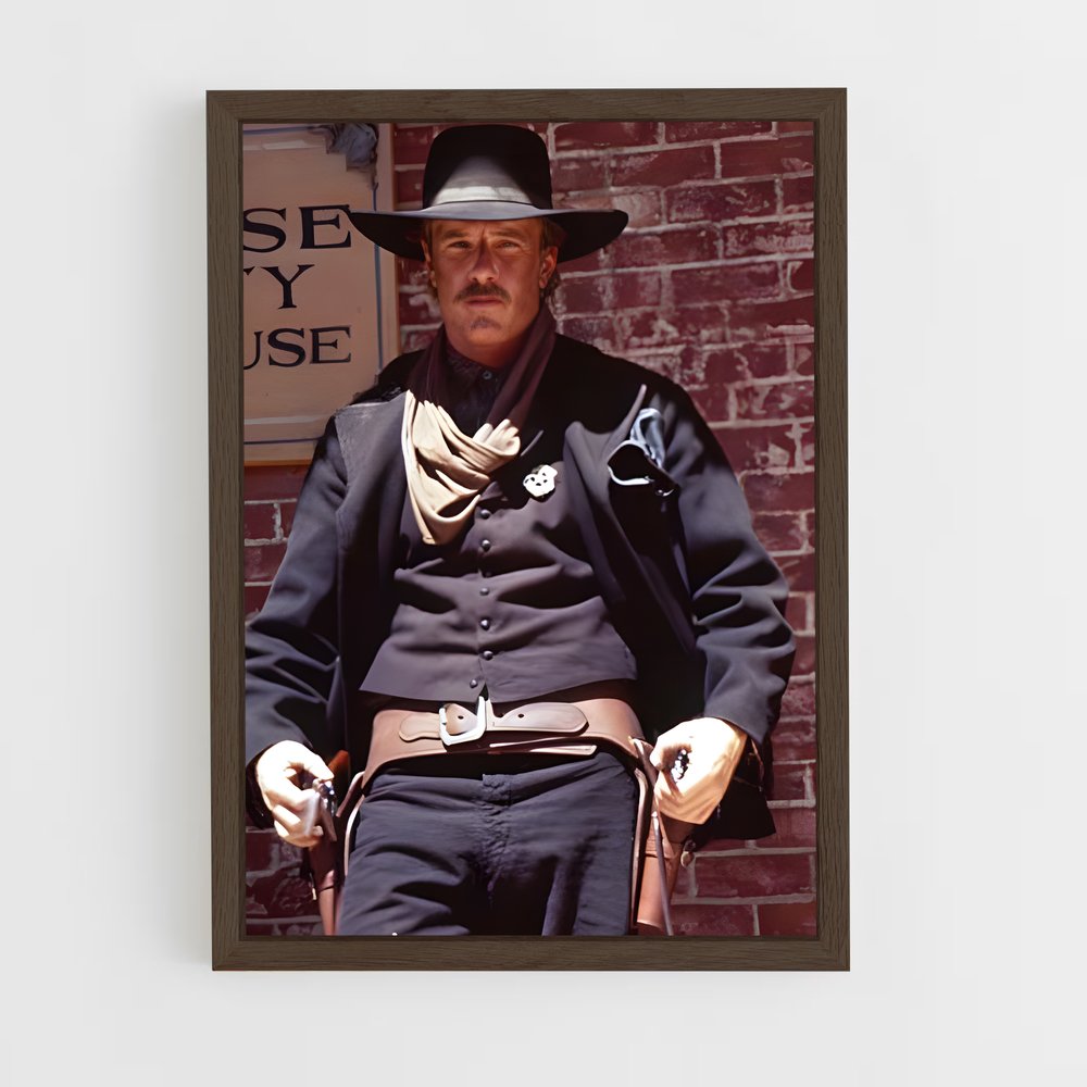ap-wyatt earp-3 cadre Bois foncé