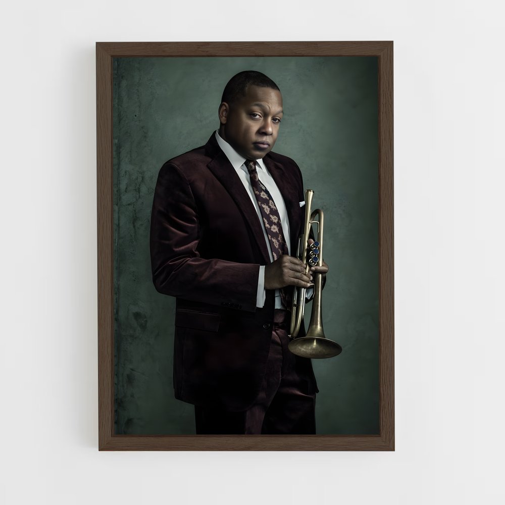 ap-wynton marsalis-2 cadre Bois foncé