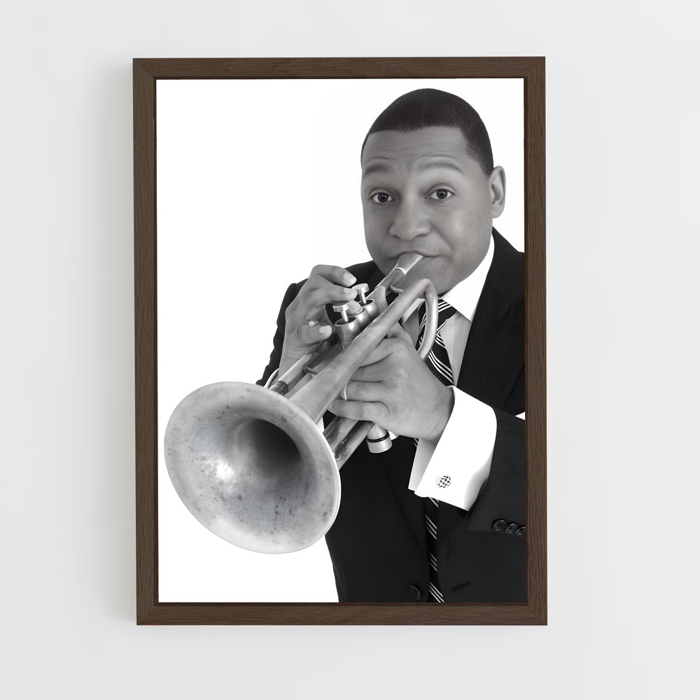 ap-wynton marsalis-3 cadre Bois foncé