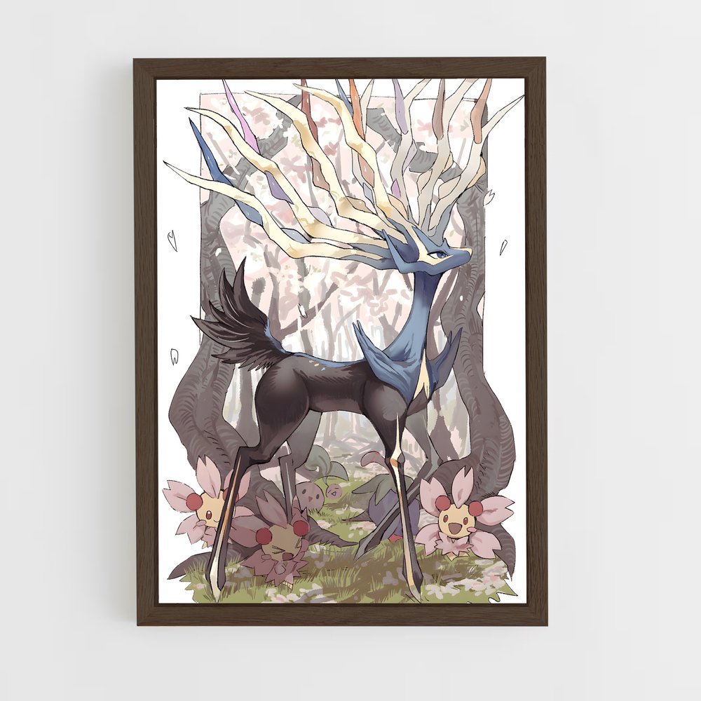 ap-xerneas-9 cadre Bois foncé