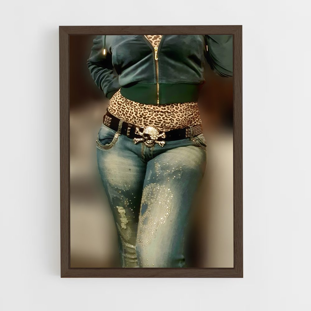 ap-y2k fashion-6 cadre Bois foncé