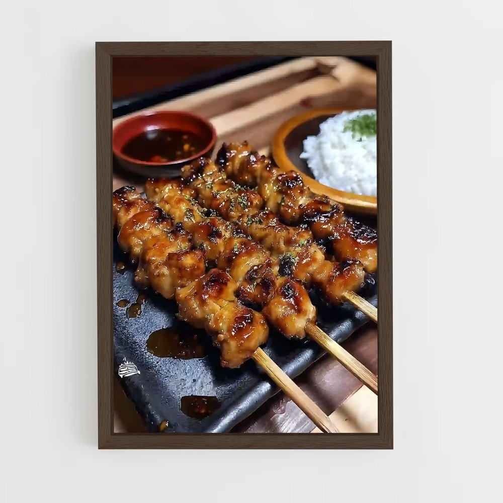 ap-yakitori-1 cadre Bois foncé