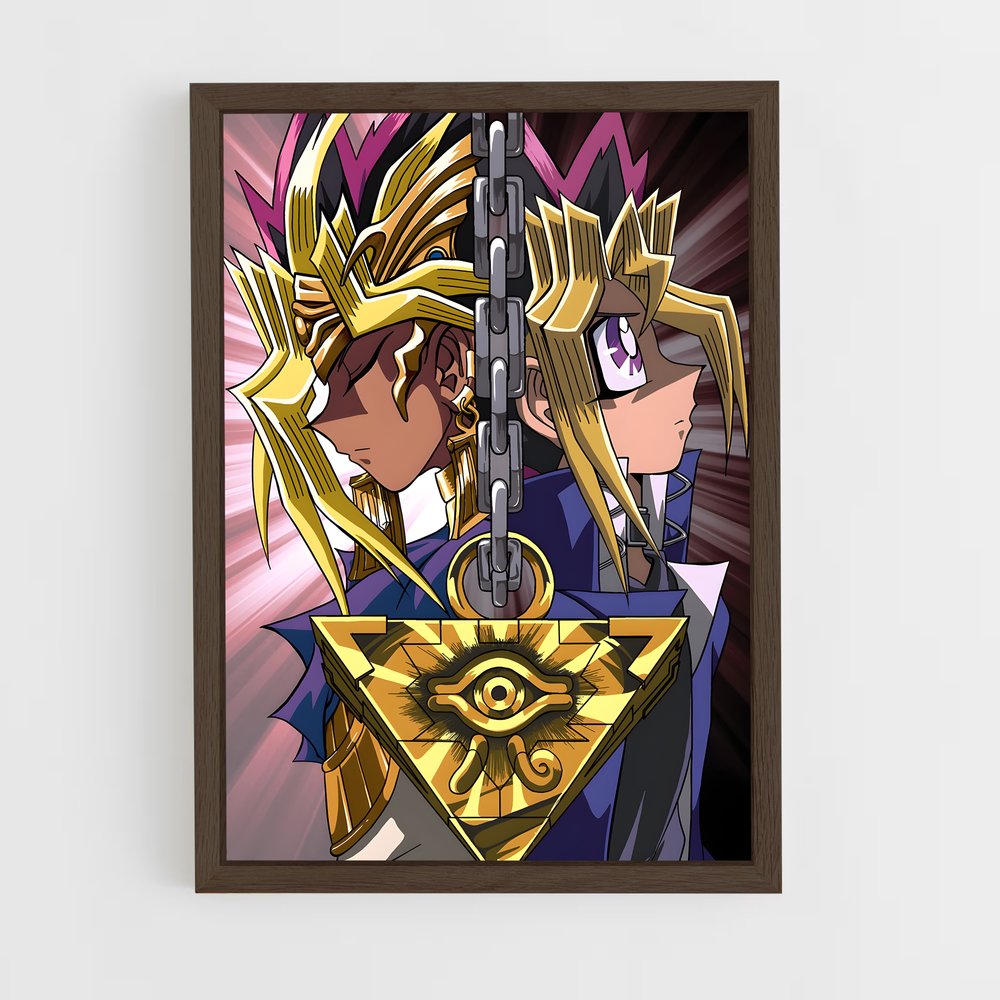 ap-yu gi oh-3 cadre Bois foncé