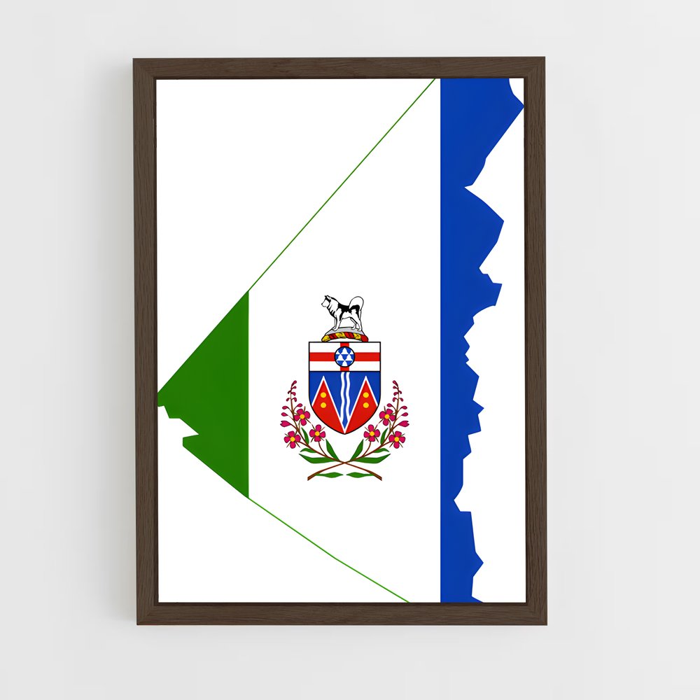 ap-yukon flag-1 cadre Bois foncé