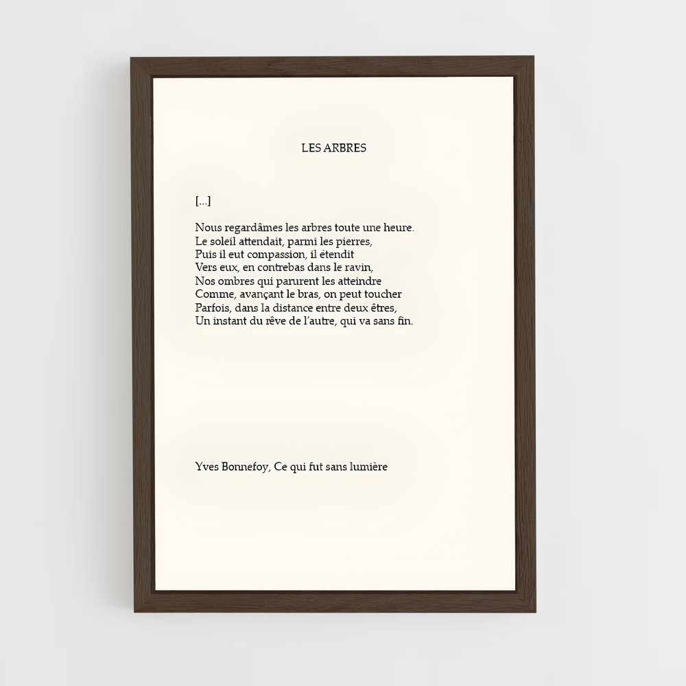 ap-yves bonnefoy-1 cadre Bois foncé