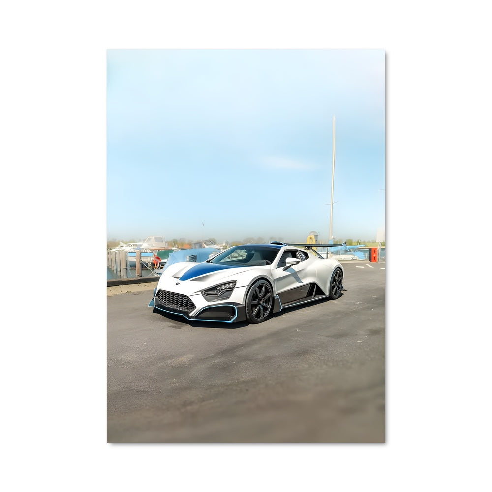 Poster Zenvo Blanc