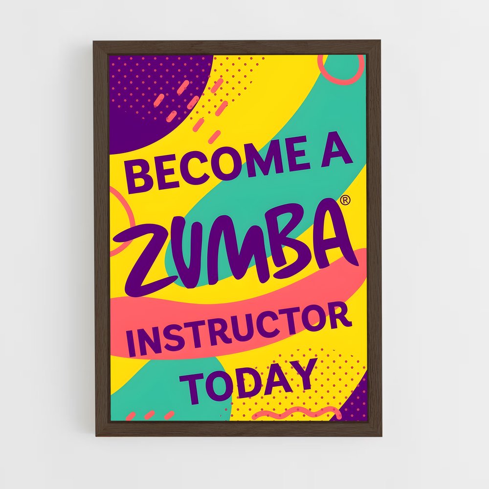 ap-zumba instructor network-1 cadre Bois foncé