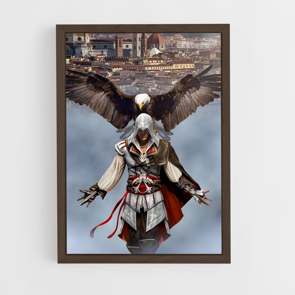 assassins-creed-1 cadre Bois foncé