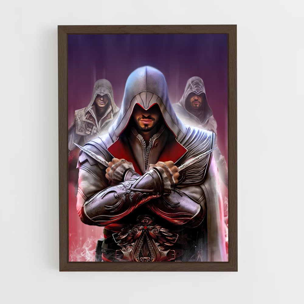 assassins-creed-8 cadre Bois foncé