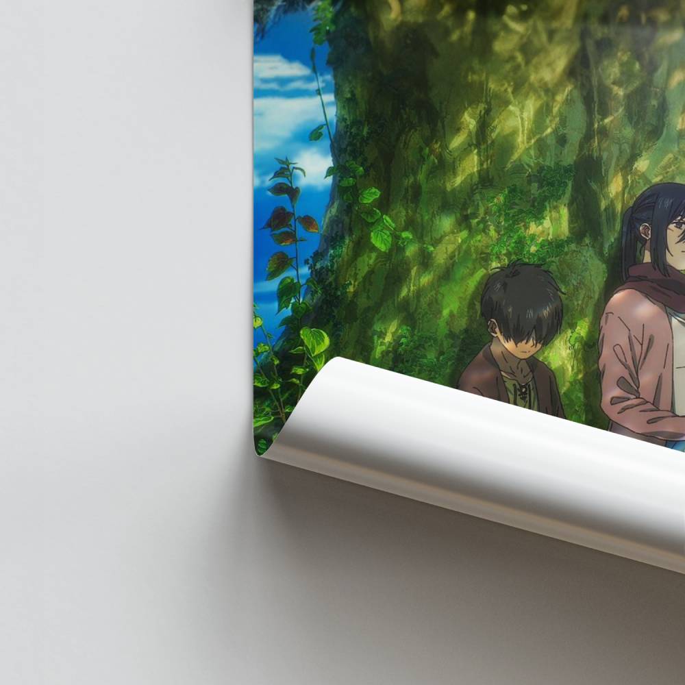 Poster Eren et Mikasa Arbre