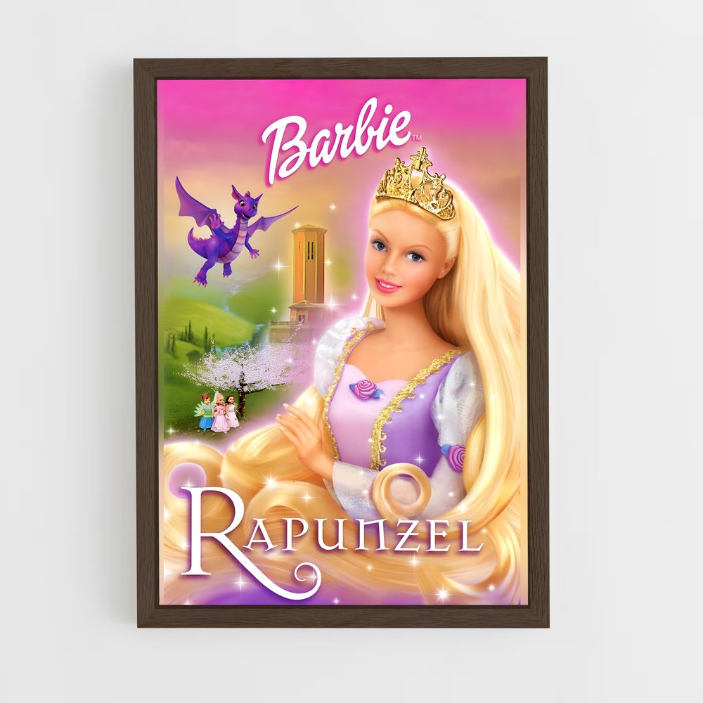 barbie-6 cadre Bois foncé