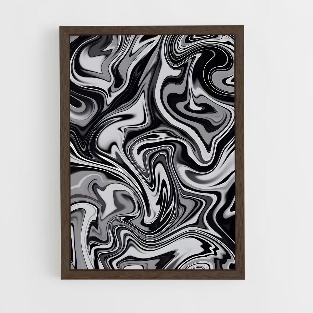 black-and-white-8 cadre Bois foncé
